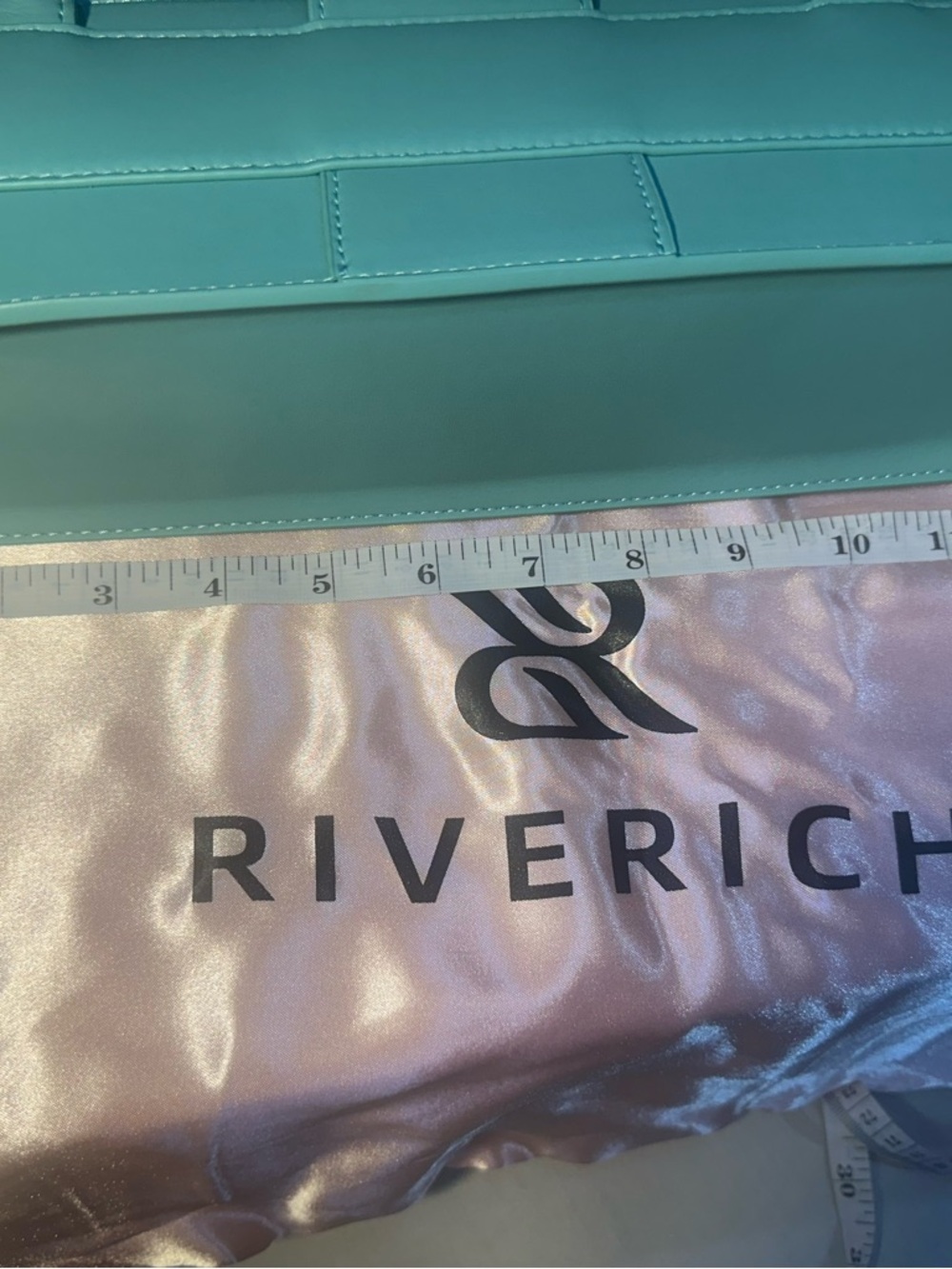 3. NEW Mint Green Leather Tote Bag - Picture 6 of 10